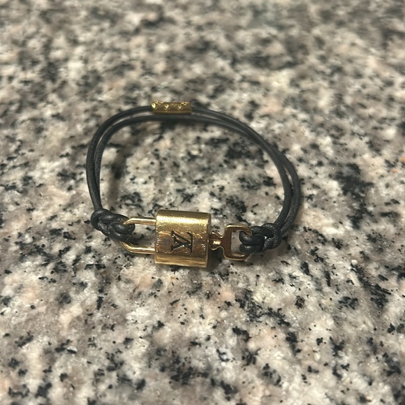 Louis Vuitton LV Padlock Bracelet, Black - Picture 3 of 3